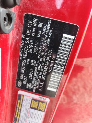 Продаж на аукціоні авто 2021 Kia Rio, vin: 3KPA24AD7ME391104, номер лоту: 56457556