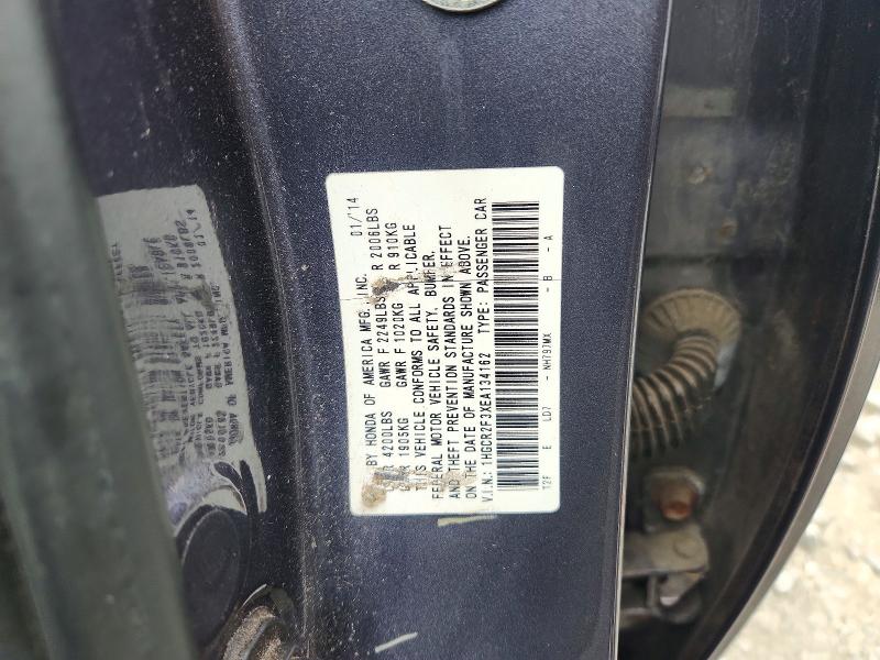 58086786 :رقم المزاد ، 1HGCR2F3XEA134162 vin ، 2014 Honda Accord مزاد بيع