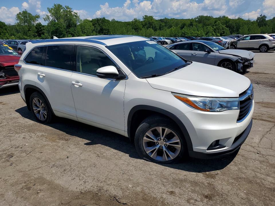2015 Toyota Highlander მანქანა იყიდება აუქციონზე, vin: 5TDJKRFHXFS079344, აუქციონის ნომერი: 58848456