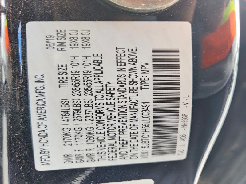 Продаж на аукціоні авто 2020 Acura Rdx, vin: 5J8TC1H55LL003491, номер лоту: 55876486