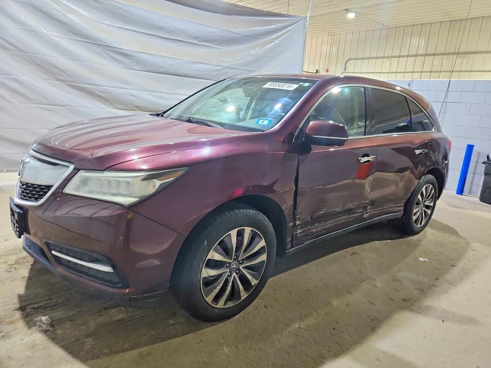 Продажа на аукционе авто 2015 Acura Mdx, vin: 5FRYD4H67FB029348, номер лота: 58550016