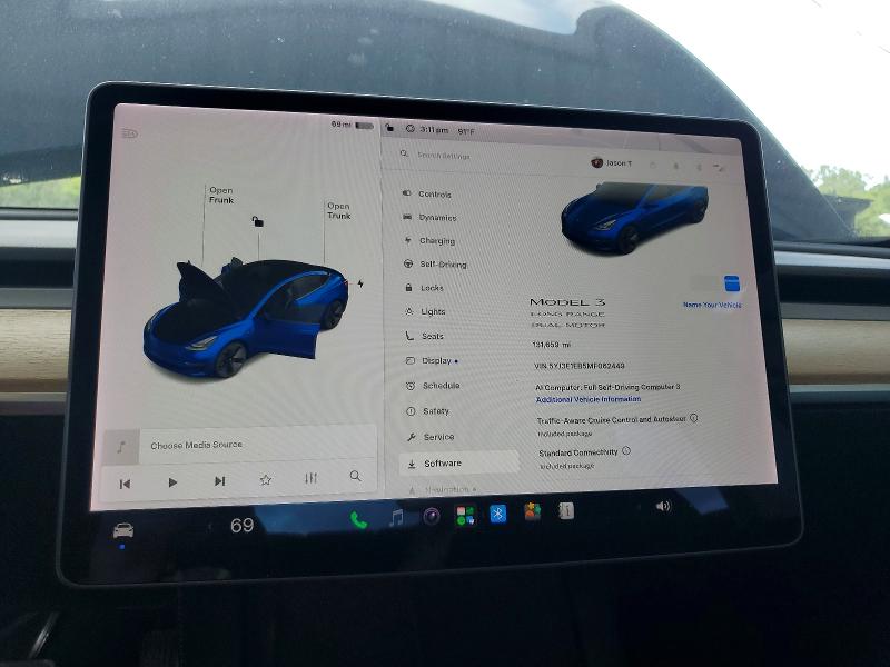 Продаж на аукціоні авто 2021 Tesla Model 3, vin: 5YJ3E1EB5MF062449, номер лоту: 58221286