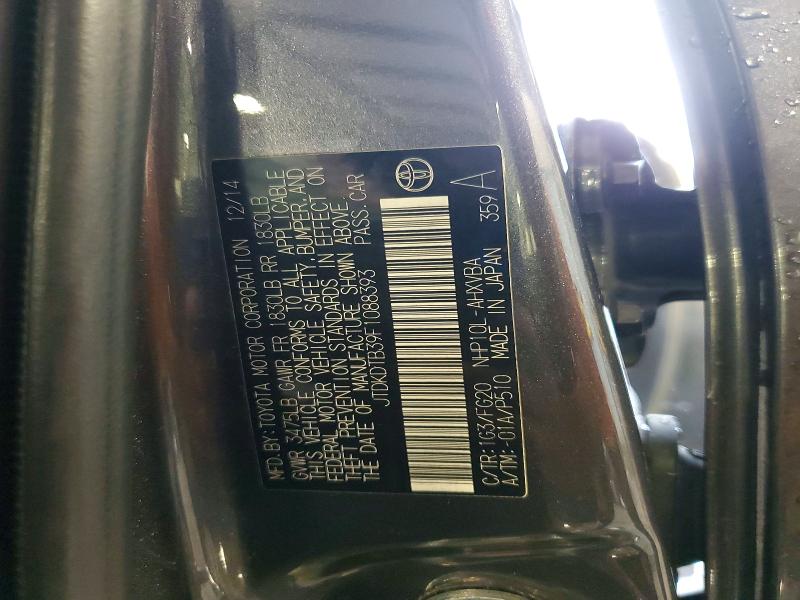 Продаж на аукціоні авто 2015 Toyota Prius C, vin: JTDKDTB39F1088393, номер лоту: 56986266