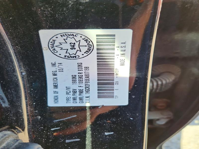 58791576 :رقم المزاد ، 1HGCR2F95EA807198 vin ، 2014 Honda Accord مزاد بيع