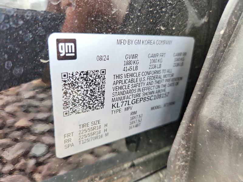 Aukcja sprzedaży 2025 Chevrolet Trax, vin: KL77LGEP8SC108157, numer aukcji: 56989926