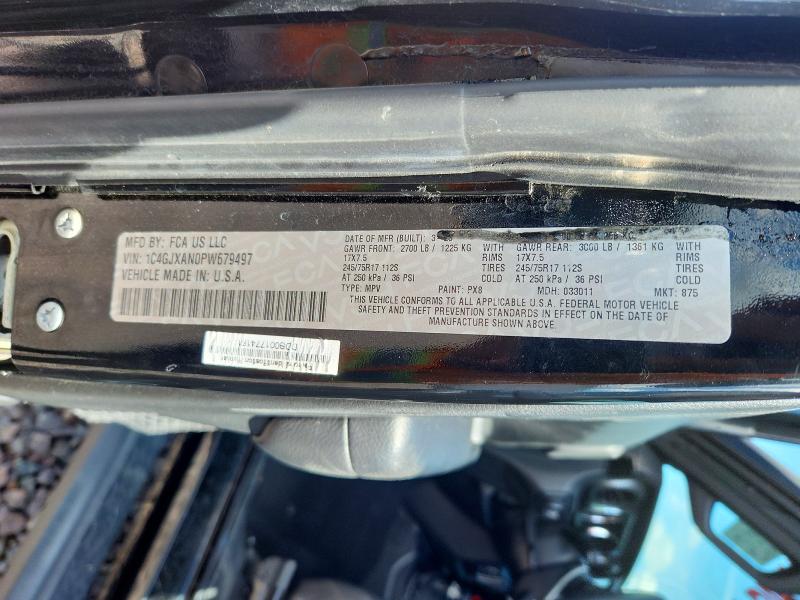 Продажа на аукционе авто 2023 Jeep Wrangler, vin: 1C4GJXAN0PW679497, номер лота: 57339246