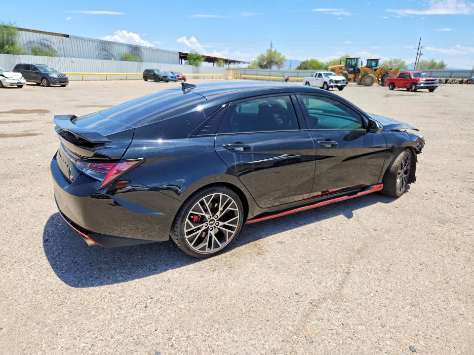 2022 Hyundai Elantra N მანქანა იყიდება აუქციონზე, vin: KMHLW4AK8NU001346, აუქციონის ნომერი: 57271336