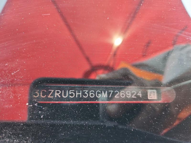58182036 :رقم المزاد ، 3CZRU5H36GM726924 vin ، 2016 Honda Hr-v مزاد بيع