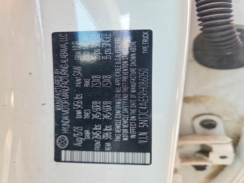 57037376 :رقم المزاد ، 5NTJC4AE5RH086050 vin ، 2024 Hyundai Santa Cruz مزاد بيع