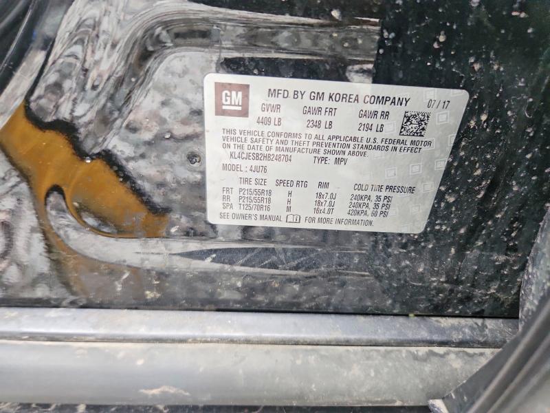 Продажа на аукционе авто 2017 Buick Encore, vin: KL4CJESB2HB248704, номер лота: 56677556