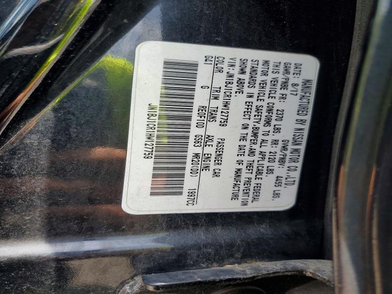 Продажа на аукционе авто 2017 Nissan Rogue Sport, vin: JN1BJ1CR1HW127759, номер лота: 73341685