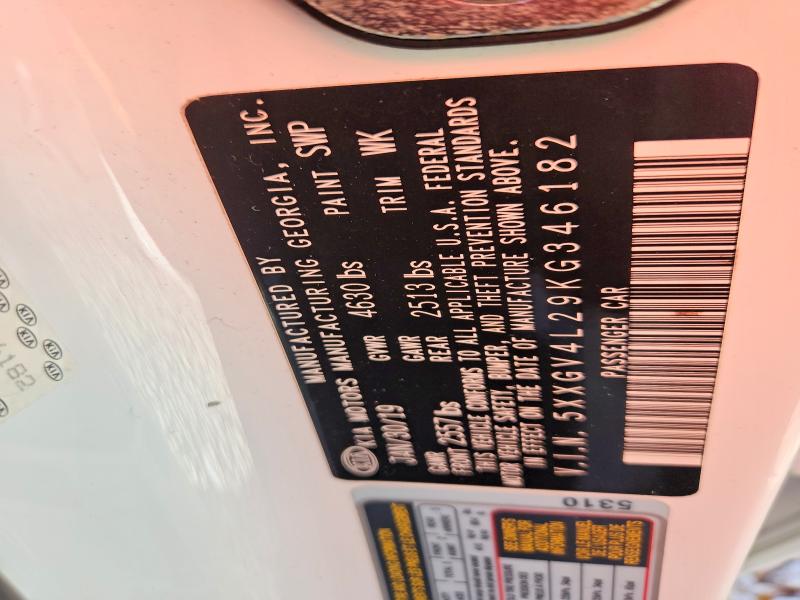 2019 Kia Optima მანქანა იყიდება აუქციონზე, vin: 5XXGV4L29KG346182, აუქციონის ნომერი: 56390666
