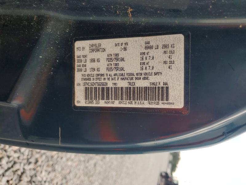 Aukcja sprzedaży 1996 Dodge Ram 1500, vin: 1B7HC16Z4TS626620, numer aukcji: 57925776
