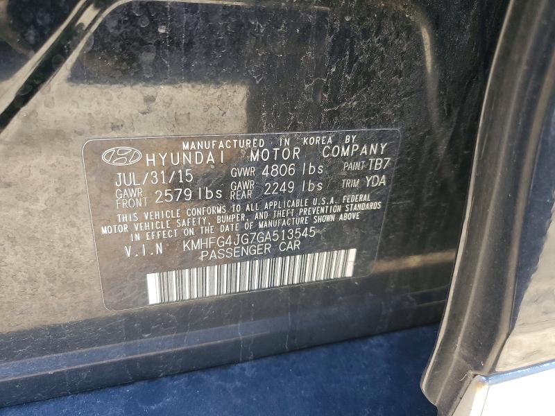 Продаж на аукціоні авто 2016 Hyundai Azera, vin: KMHFG4JG7GA513545, номер лоту: 58488806