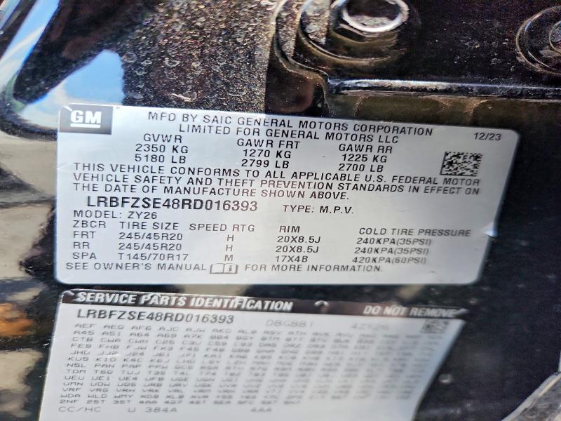 2024 Buick Envision მანქანა იყიდება აუქციონზე, vin: LRBFZSE48RD016393, აუქციონის ნომერი: 55896856