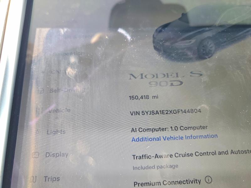 Продаж на аукціоні авто 2016 Tesla Model S, vin: 5YJSA1E2XGF144804, номер лоту: 56422106