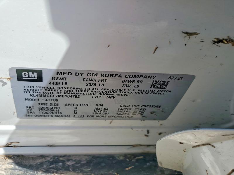Продажа на аукционе авто 2021 Buick Encore Gx, vin: KL4MMGSL7MB164792, номер лота: 58462976