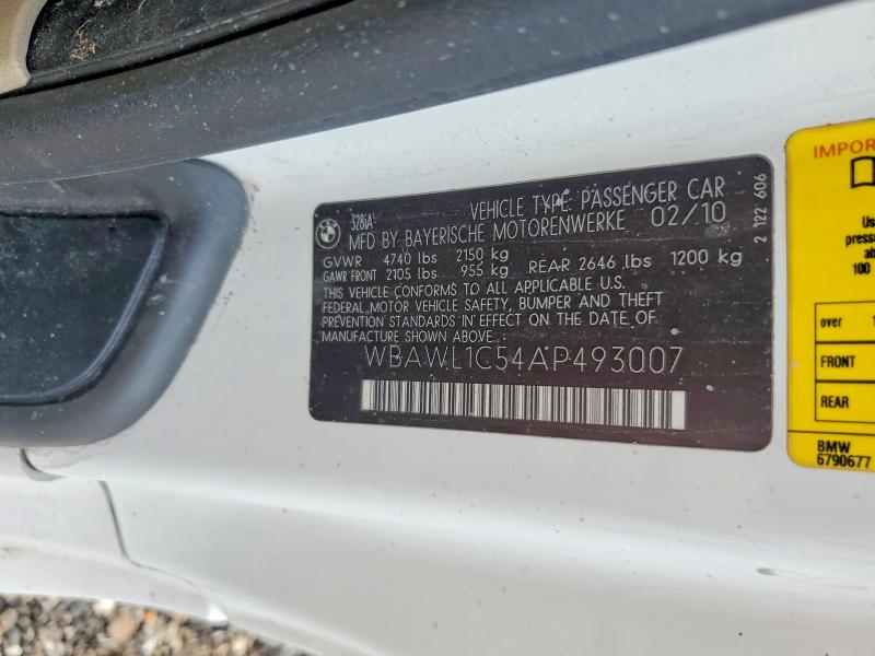 Продажа на аукционе авто 2010 Bmw 3 Series 328i Sulev, vin: WBAWL1C54AP493007, номер лота: 58011066