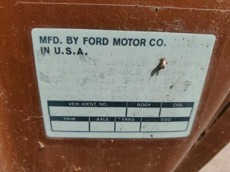 55982456 :رقم المزاد ، 2A25F108846 vin ، 1972 Ford (no Model) مزاد بيع