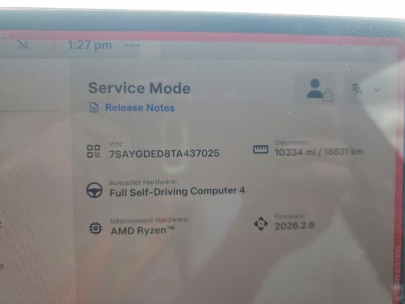Продажа на аукционе авто 2026 Tesla Model Y, vin: 7SAYGDED8TA437025, номер лота: 57015836