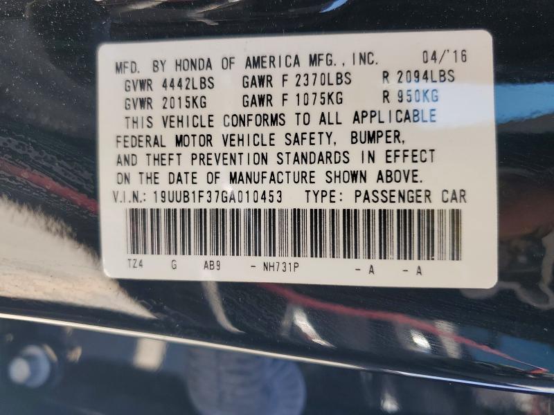 Продажа на аукционе авто 2016 Acura Tlx, vin: 19UUB1F37GA010453, номер лота: 59320536