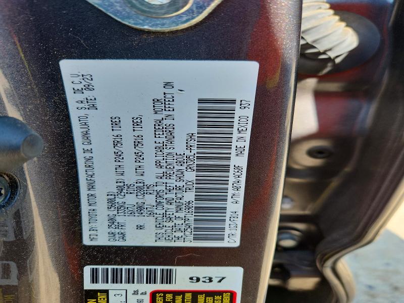 2023 Toyota Tacoma მანქანა იყიდება აუქციონზე, vin: 3TYCZ5AN7PT169096, აუქციონის ნომერი: 57041896