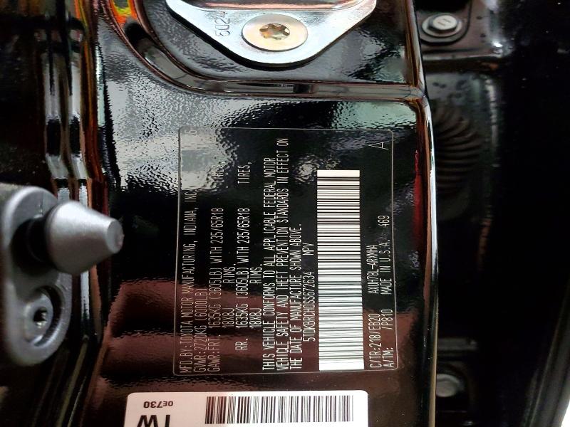 Aukcja sprzedaży 2025 Toyota Highlander Hybrid, vin: 5TDKBRCH0SS672634, numer aukcji: 56089266