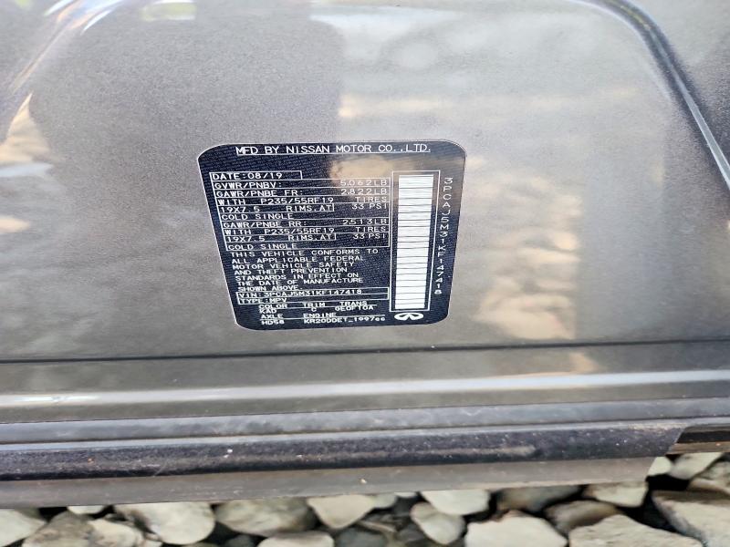 Aukcja sprzedaży 2019 Infiniti Qx50, vin: 3PCAJ5M31KF147418, numer aukcji: 58817366