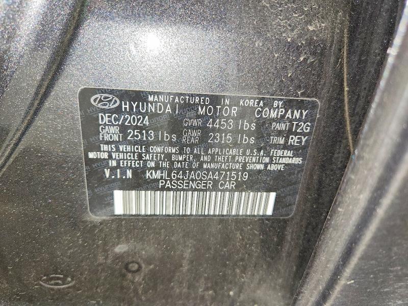 2025 Hyundai Sonata მანქანა იყიდება აუქციონზე, vin: KMHL64JA0SA471519, აუქციონის ნომერი: 56649236