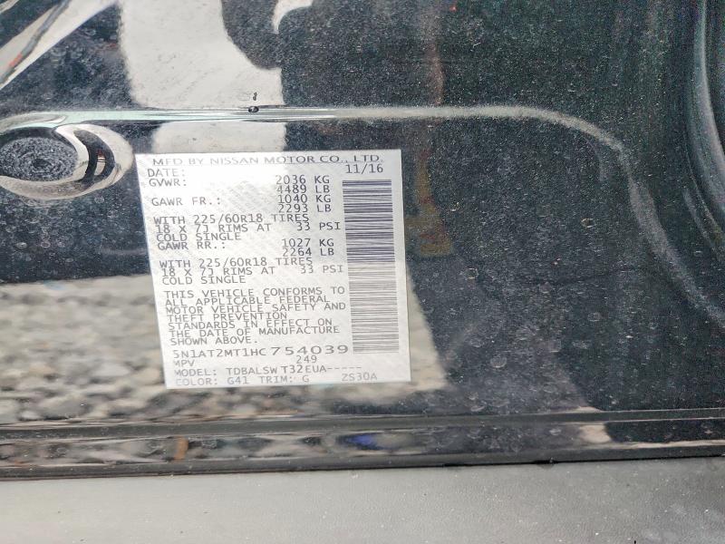 Aukcja sprzedaży 2017 Nissan Rogue, vin: 5N1AT2MT1HC754039, numer aukcji: 57693626