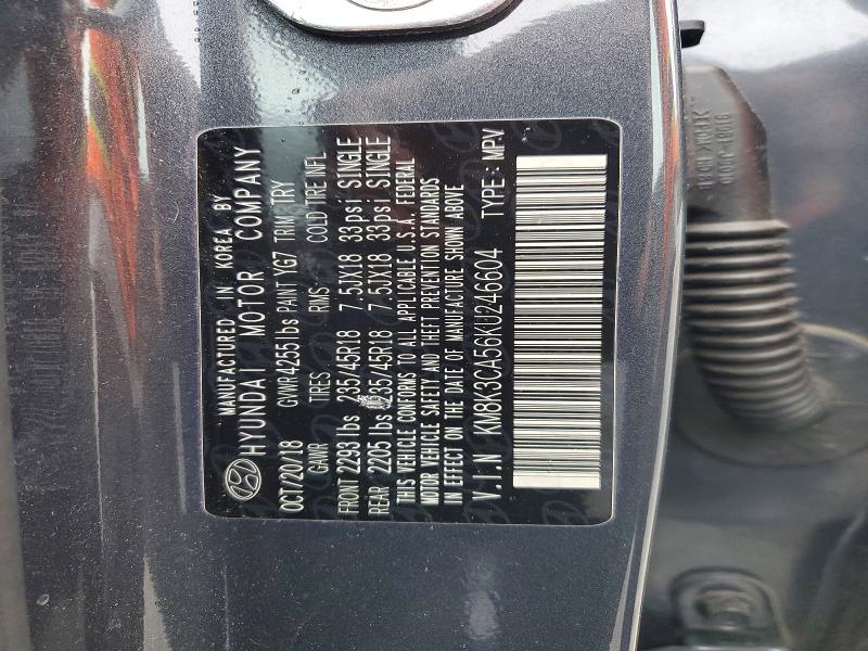 2019 Hyundai Kona მანქანა იყიდება აუქციონზე, vin: KM8K3CA56KU246604, აუქციონის ნომერი: 56407566