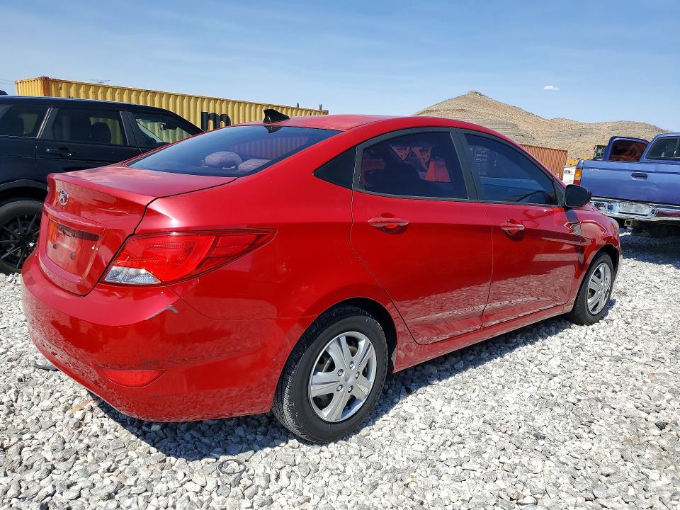 57598656 :رقم المزاد ، KMHCT4AE6FU817752 vin ، 2015 Hyundai Accent مزاد بيع