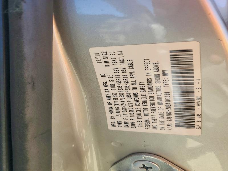 56065456 :رقم المزاد ، 5J8TB2H28BA003669 vin ، 2011 Acura Rdx مزاد بيع
