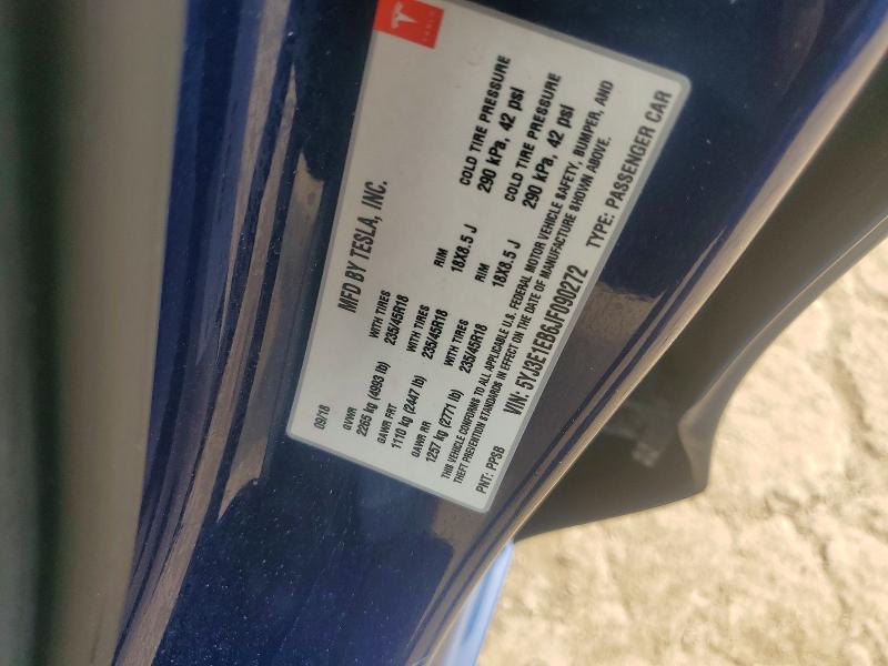 56434866 :رقم المزاد ، 5YJ3E1EB6JF090272 vin ، 2018 Tesla Model 3 مزاد بيع