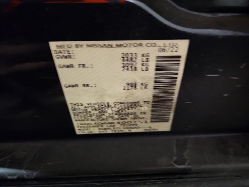 Продаж на аукціоні авто 2022 Nissan Altima, vin: 1N4BL4CW6NN400751, номер лоту: 55127916