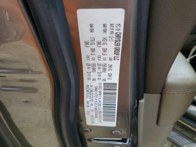 Продаж на аукціоні авто 2012 Dodge Durango, vin: 1C4RDJDG1CC217617, номер лоту: 58188946
