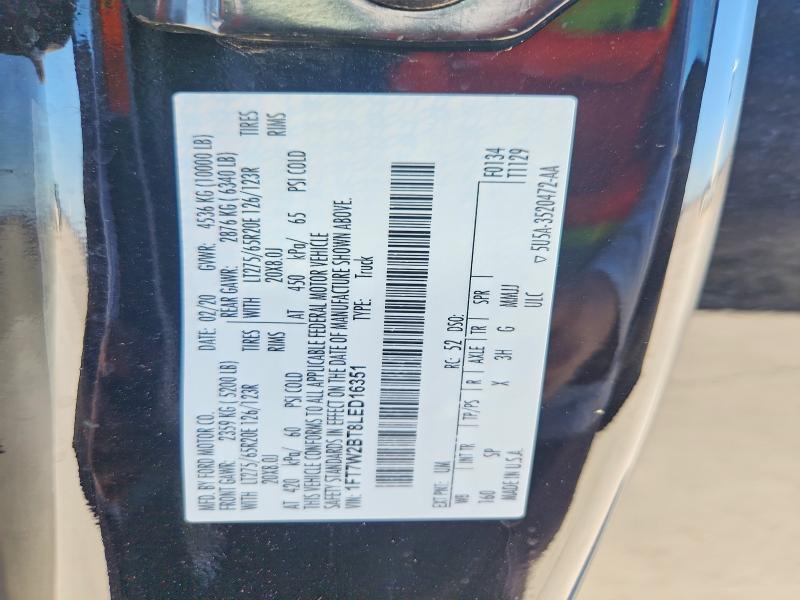 Продажа на аукционе авто 2020 Ford F250, vin: 1FT7W2BT8LED16351, номер лота: 55789616