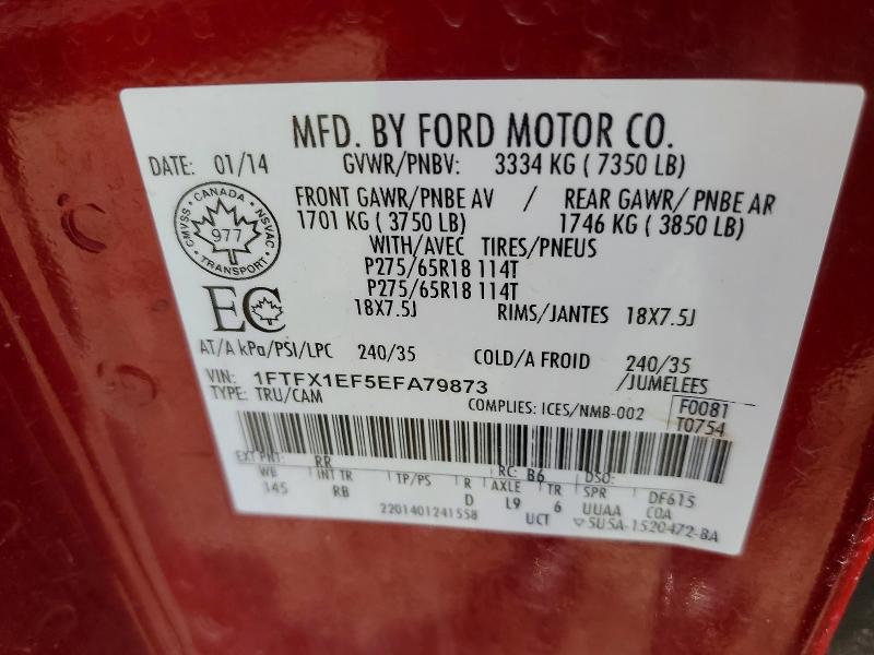 Aukcja sprzedaży 2014 Ford F150, vin: 1FTFX1EF5EFA79873, numer aukcji: 58920036