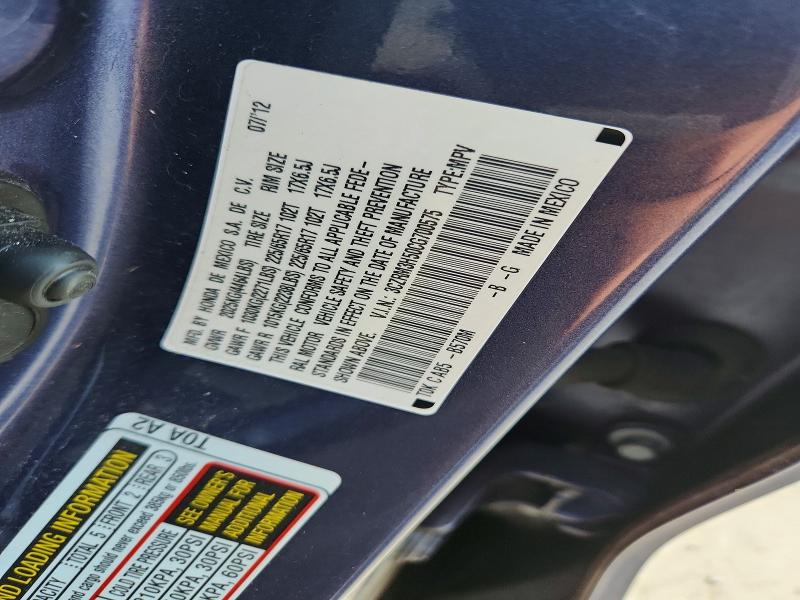Aukcja sprzedaży 2012 Honda Cr-v, vin: 3CZRM3H50CG700575, numer aukcji: 41633446