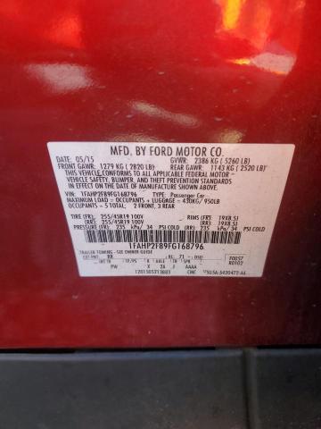 Продажа на аукционе авто 2015 Ford Taurus, vin: 1FAHP2F89FG168796, номер лота: 59006486