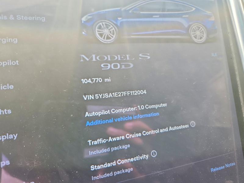 Aukcja sprzedaży 2015 Tesla Model S, vin: 5YJSA1E27FF112004, numer aukcji: 56122896
