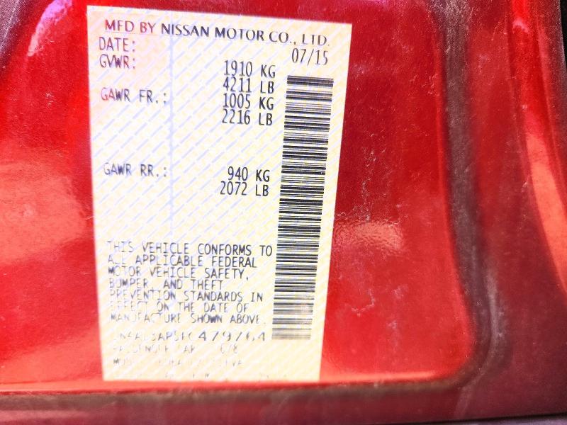 Продажа на аукционе авто 2015 Nissan Altima, vin: 1N4AL3AP5FC479764, номер лота: 58072526
