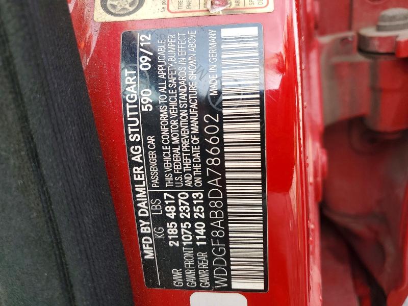 Продаж на аукціоні авто 2013 Mercedes-benz C, vin: WDDGF8AB8DA786602, номер лоту: 56083286