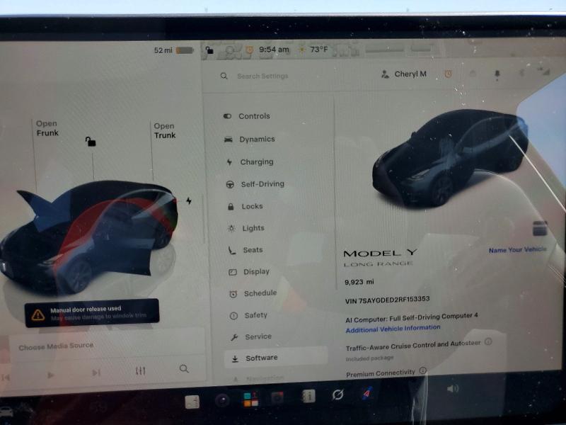 Продаж на аукціоні авто 2024 Tesla Model Y, vin: 7SAYGDED2RF153353, номер лоту: 58122796
