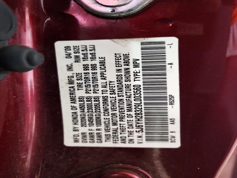 Продаж на аукціоні авто 2009 Honda Element, vin: 5J6YH28329L003560, номер лоту: 58229886