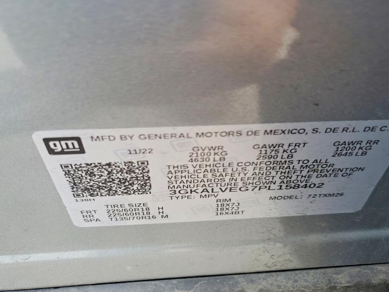 Aukcja sprzedaży 2023 Gmc Terrain, vin: 3GKALVEG7PL158402, numer aukcji: 56959846