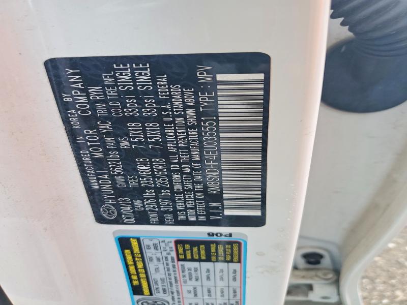 Aukcja sprzedaży 2014 Hyundai Santa Fe, vin: KM8SNDHF4EU035551, numer aukcji: 56241176