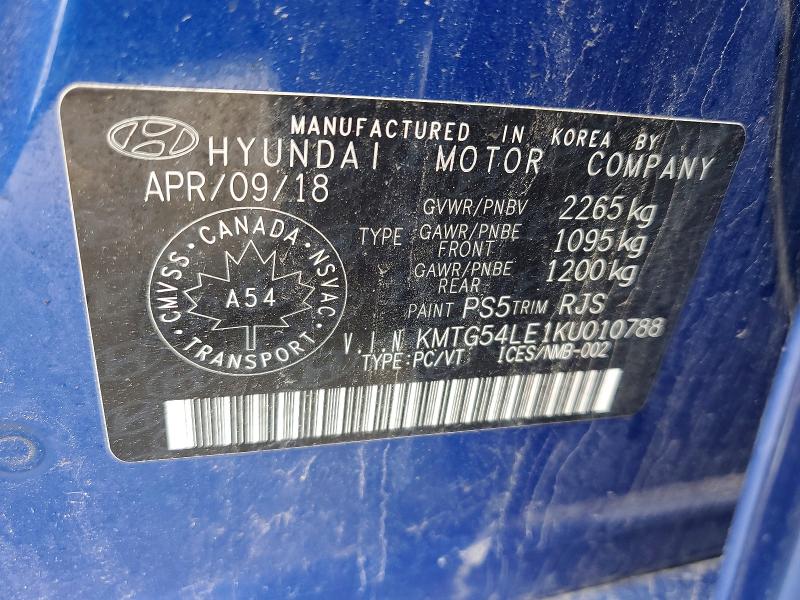 Aukcja sprzedaży 2019 Genesis G70, vin: KMTG54LE1KU010788, numer aukcji: 55313866