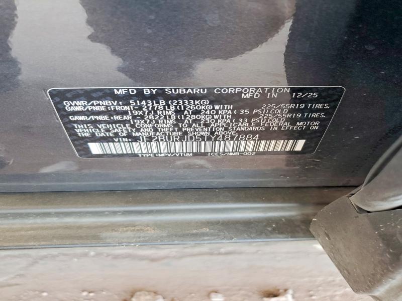 57649336 :رقم المزاد ، JF2BURJD5TY487884 vin ، 2026 Subaru Outback مزاد بيع