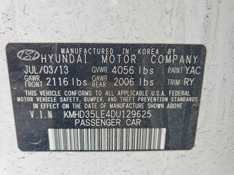 Продаж на аукціоні авто 2013 Hyundai Elantra Gt, vin: KMHD35LE4DU129625, номер лоту: 56600946